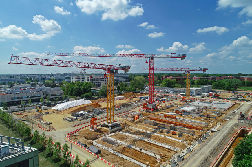 High-capacity Potain tower cranes selected for French data center construction